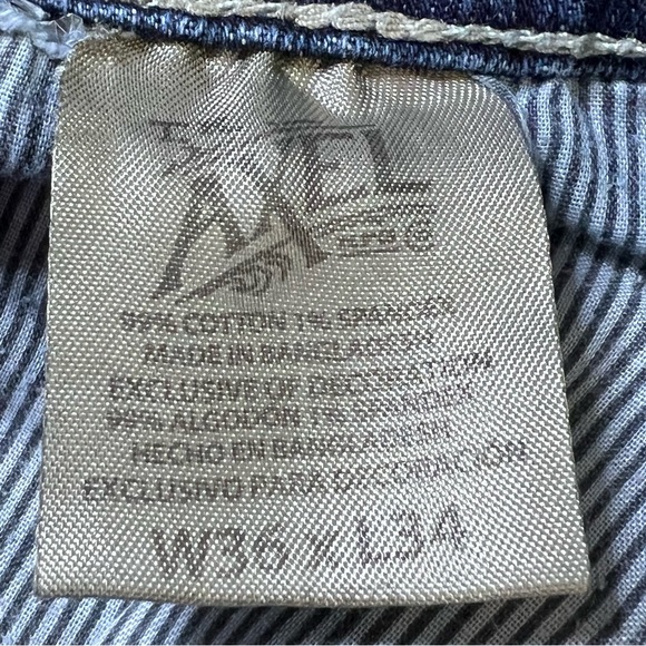 TK AXEL Men’s Slim Boot Medium Wash Jeans W/Embroidered & Flap Pockets 36 X 34 - Picture 10 of 14